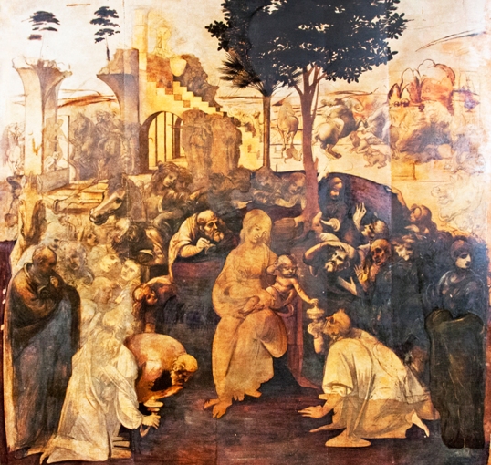 Adorazione dei Magi, Leonardo, restaurata, ph Elena Riccio